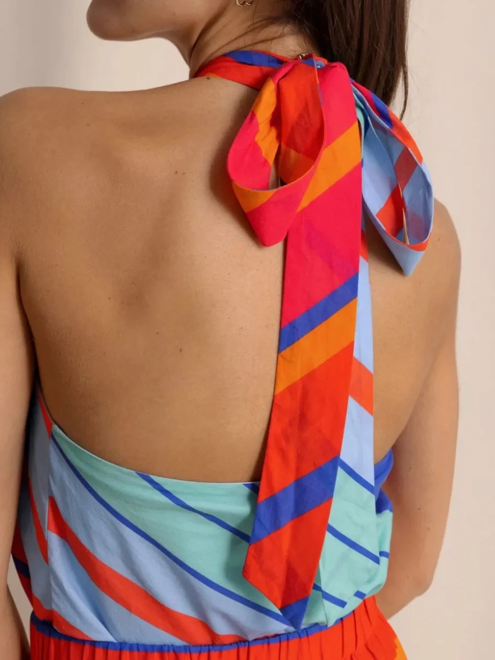 Southern Tide Fallon Calypso Cay Stripe Halter Top NWT